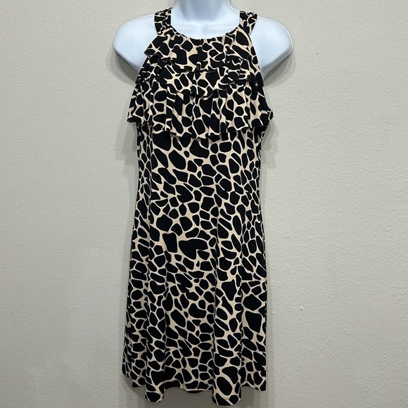 ENFOCUS STUDIO Dress Size 8 Black/White Knee Length - Picture 1 of 4